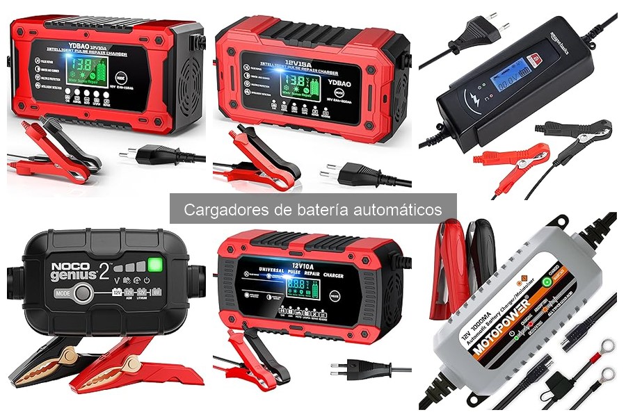 Accesorios recomendados para cargadores de batería automáticos