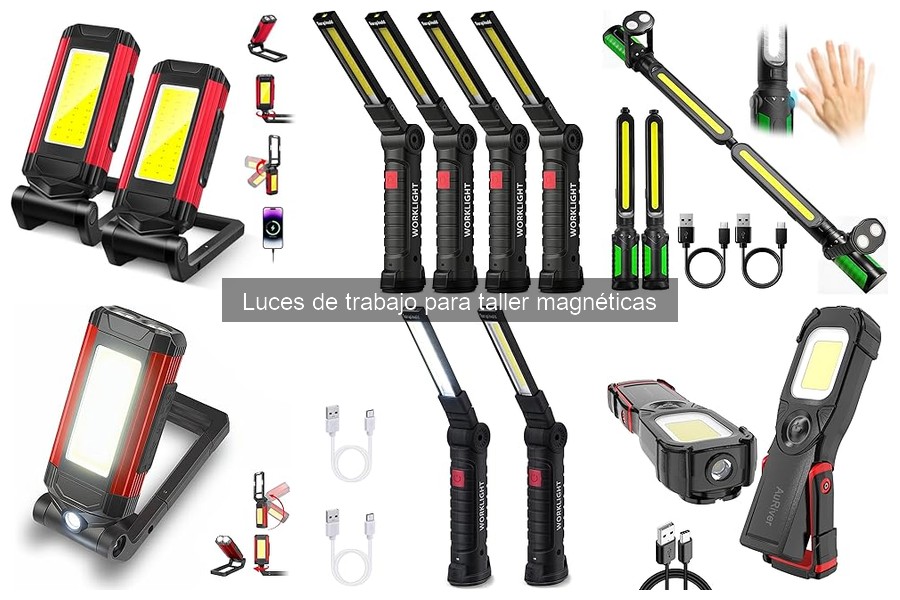 Alternativas a las luces de trabajo magnéticas para talleres