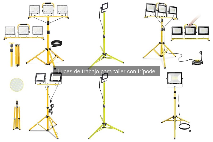 Alternativas a luces de trabajo con trípode para taller