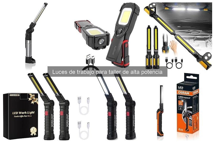 Alternativas a luces de trabajo de alta potencia para talleres