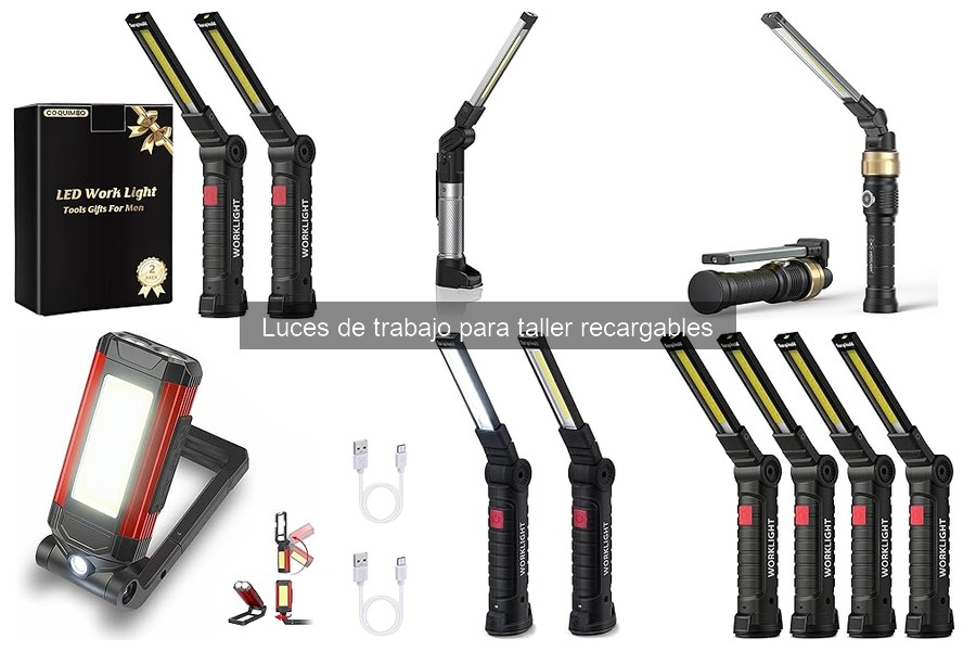Alternativas a luces de trabajo recargables para taller