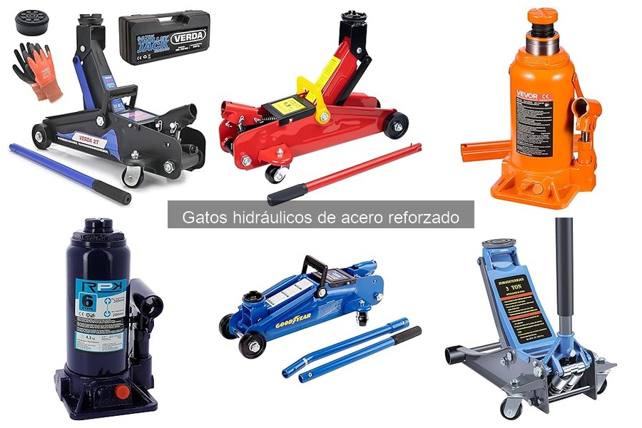 Alternativas al gato hidráulico de acero para levantar coches