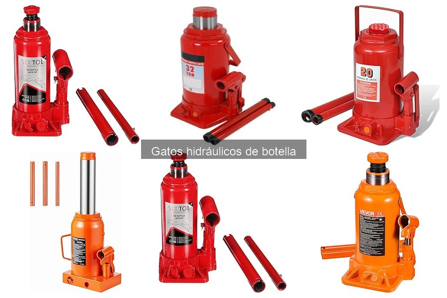 Capacidades de carga de gatos hidráulicos de botella