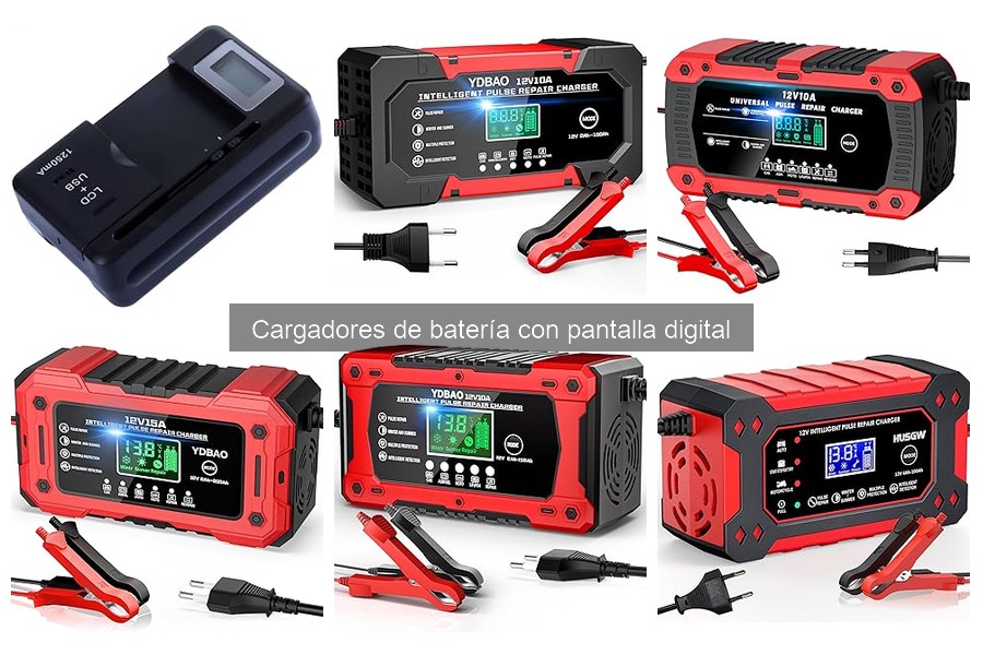 Cargadores de batería con pantalla digital vs analógicos