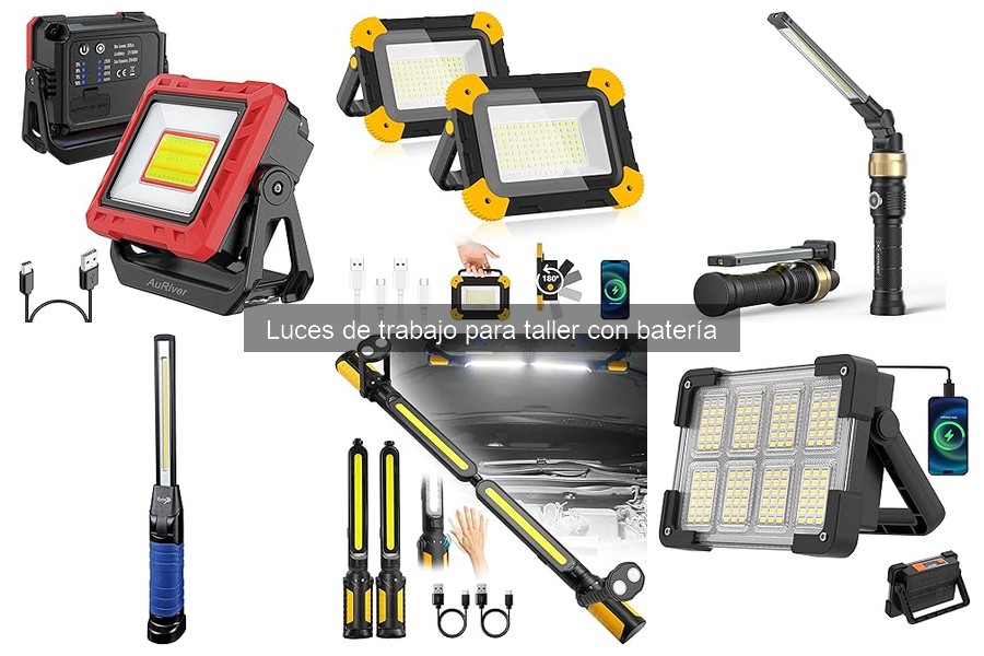 Cómo elegir la mejor luz de trabajo para taller con batería