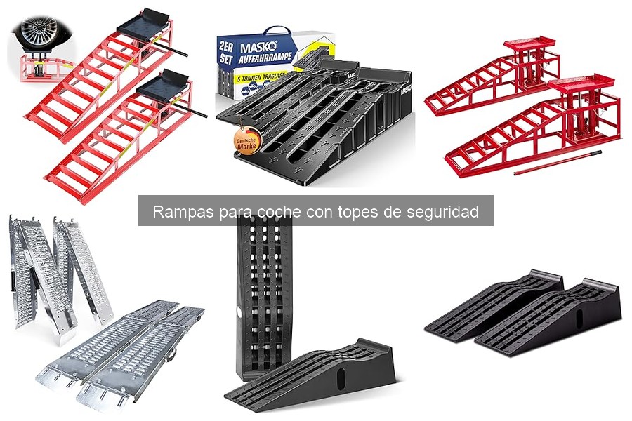 Cómo instalar rampas para coche con topes de seguridad