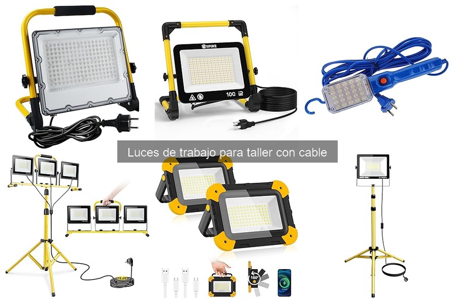 ** Cómo mantener tus luces de trabajo para taller con cable