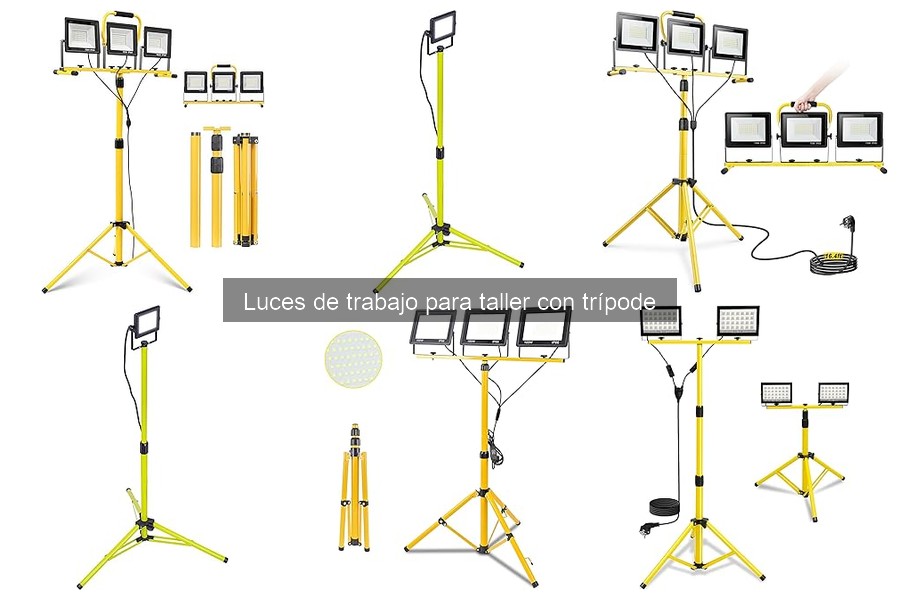 Cómo Usar Luces de Trabajo con Trípode en tu Taller