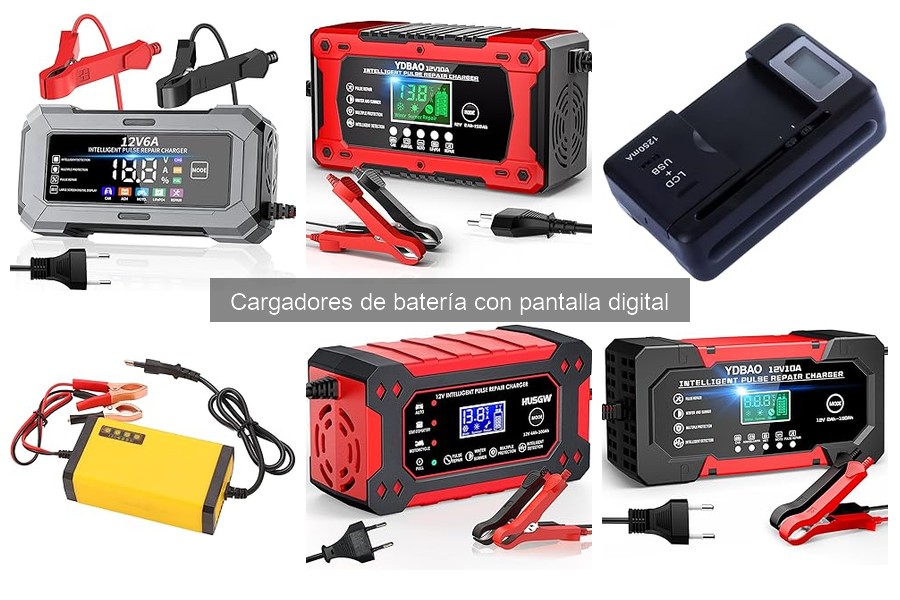 Cómo usar un cargador de batería con pantalla digital