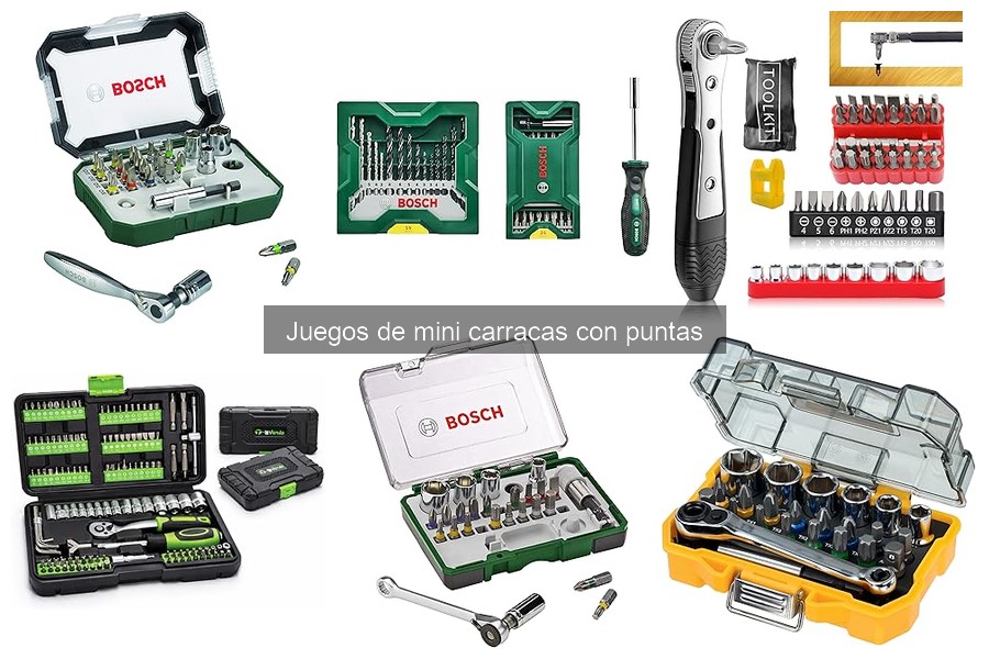 Cómo usar un juego de mini carracas con puntas fácilmente