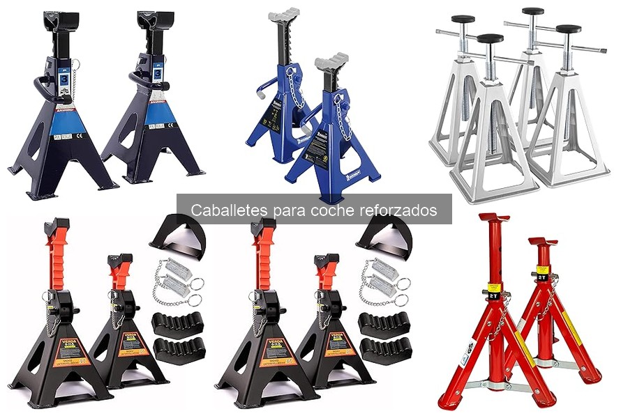 ¿Cómo utilizar caballetes para coche reforzados de forma segura?