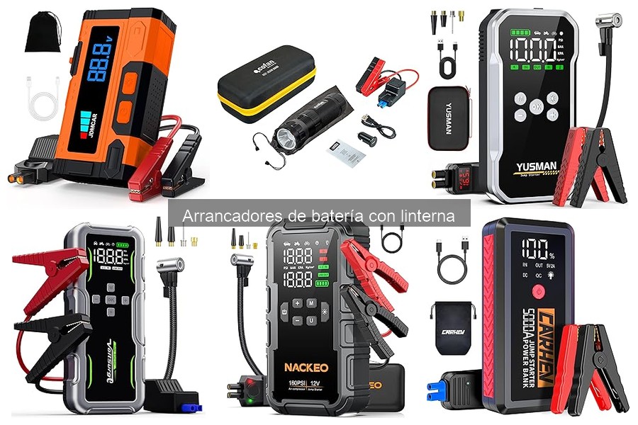 Cómo utilizar un arrancador de batería con linterna correctamente