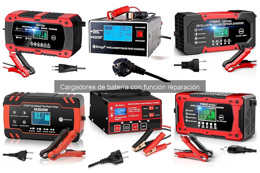 Comparativa de Cargadores de Batería con Reparación y Convencionales