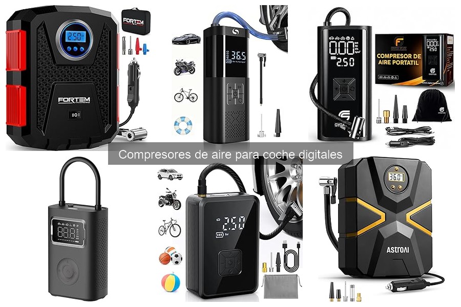 Comparativa de Compresores de Aire Digitales y Manuales para Coche