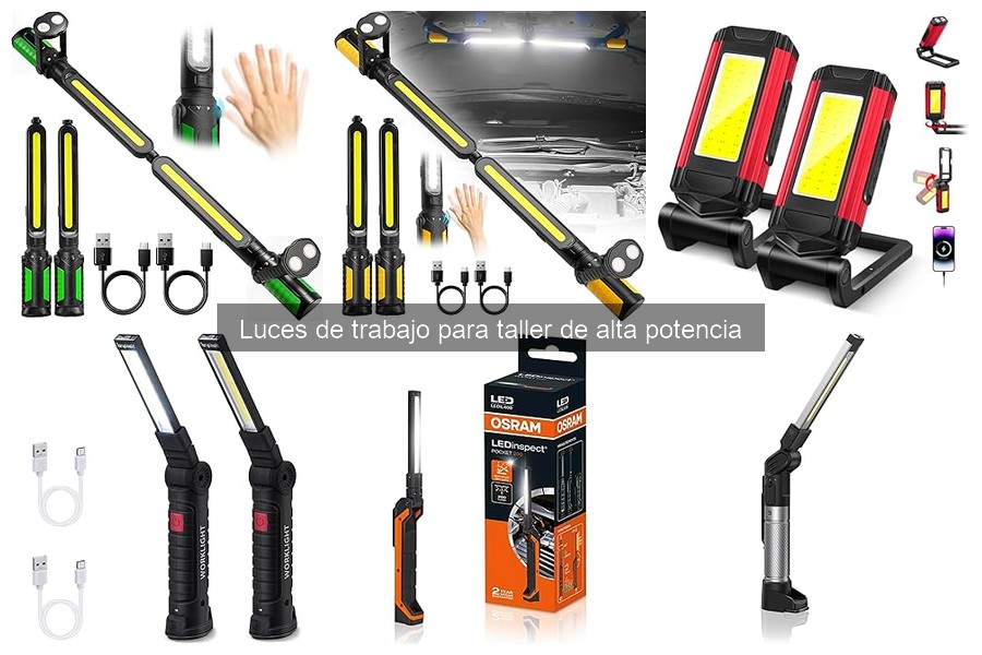 Comparativa: Luces de Trabajo LED vs Halógenas para Taller