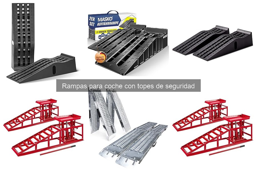 Diferencias entre rampas de coche con y sin topes de seguridad