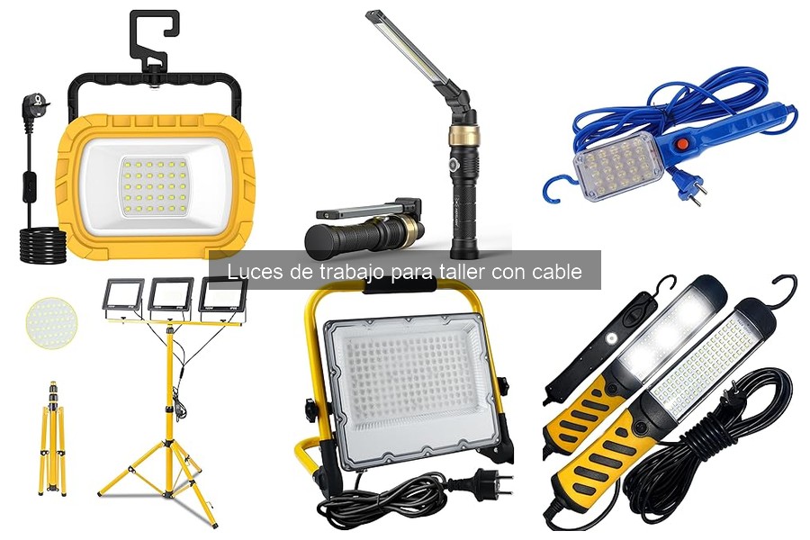 Dónde comprar luces de trabajo para taller con cable