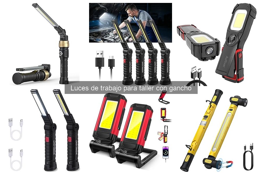 Dónde comprar luces de trabajo para taller con gancho