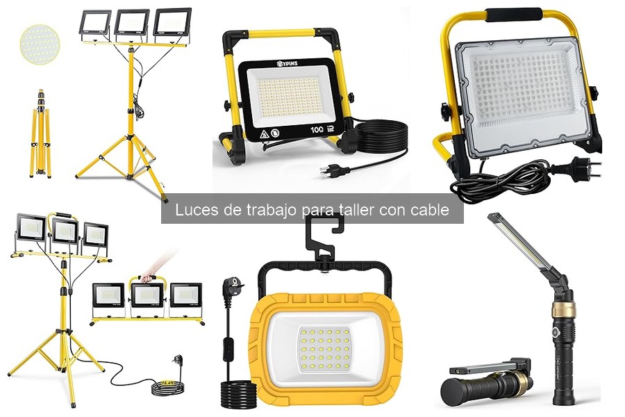Guía de compra de luces de trabajo para taller con cable