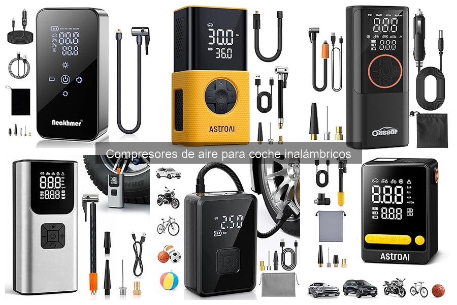 Guía de compresores de aire inalámbricos para coche