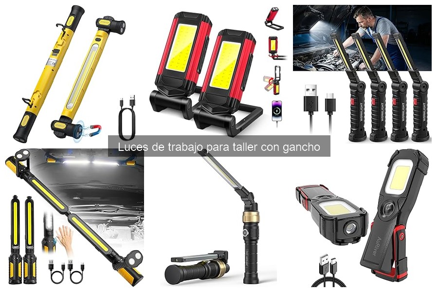 Guía para elegir luces de trabajo con gancho para taller
