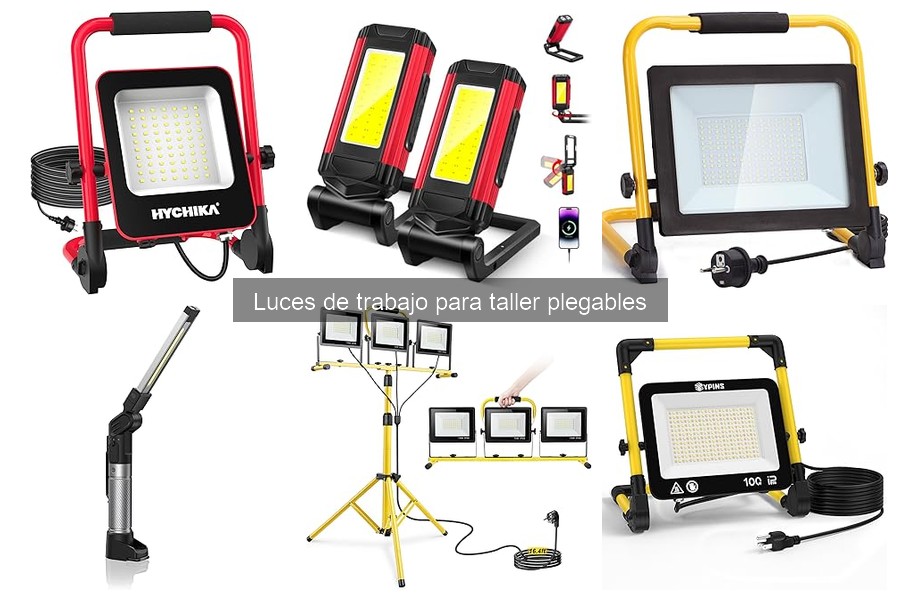 Iluminación perfecta en espacios reducidos: luces de trabajo plegables