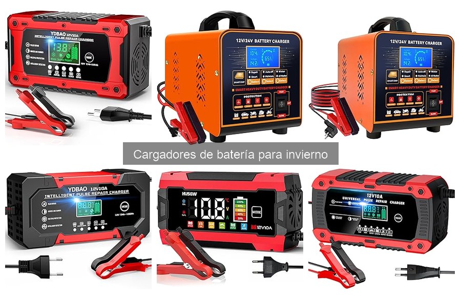 Instrucciones para usar cargadores de batería en invierno