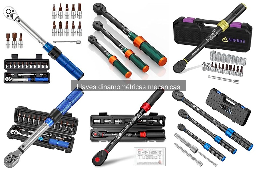 Instrucciones para usar una llave dinamométrica mecánica