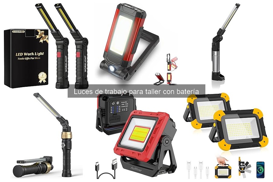 Luces de trabajo con batería: ¿son seguras para exteriores?