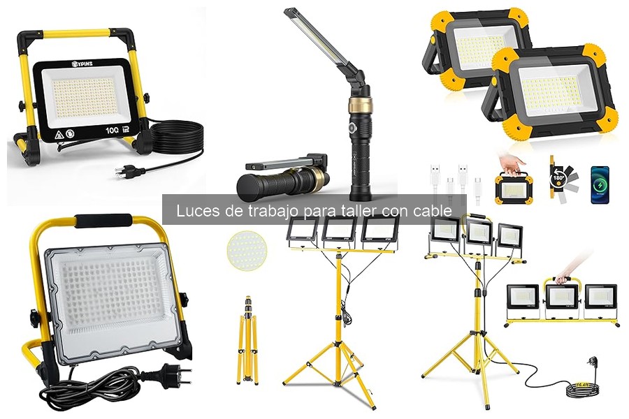 Luces de trabajo para taller con cable: Características y usos
