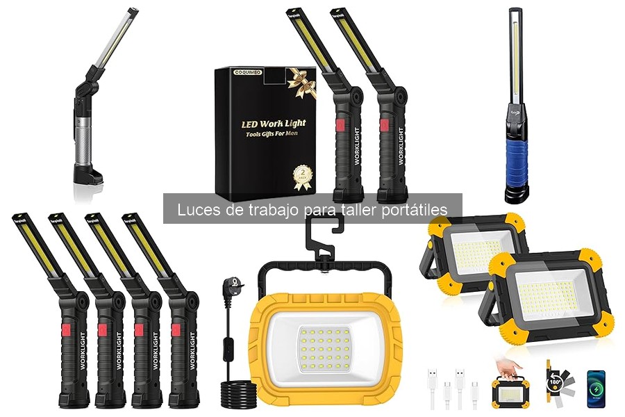 Luces de trabajo portátiles inteligentes: beneficios y características