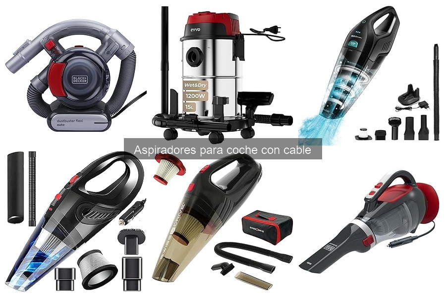 Mantenimiento y limpieza de aspiradores para coche con cable