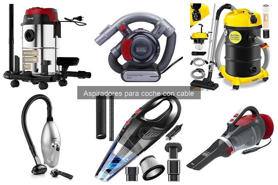 Mejores aspiradores para coche con cable en 2023