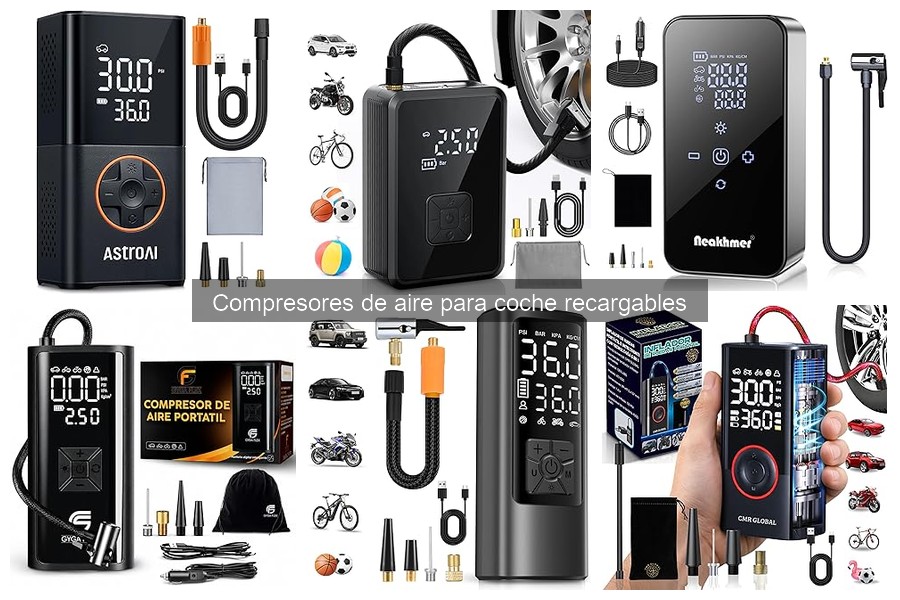 Mejores compresores de aire recargables para coches 2023