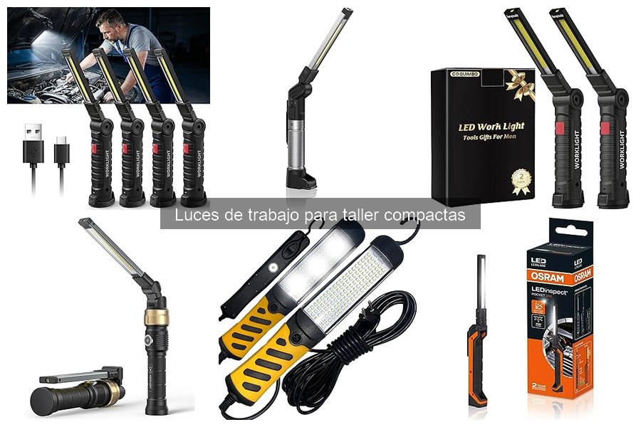 Mejores luces de trabajo compactas para talleres en 2023