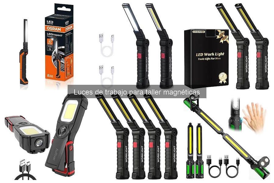 Mejores luces de trabajo magnéticas para talleres profesionales
