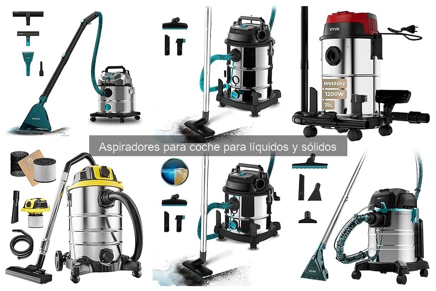 Mejores marcas de aspiradores para coche: líquidos y sólidos