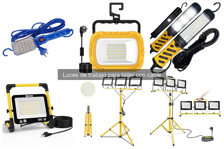 Mejores marcas de luces de trabajo con cable para taller