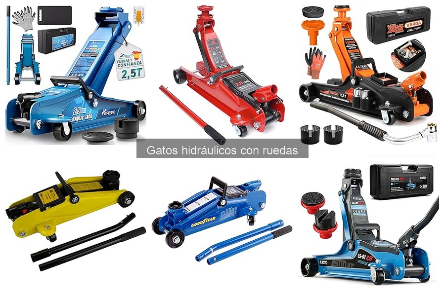 Mejores ofertas de gatos hidráulicos con ruedas en 2023
