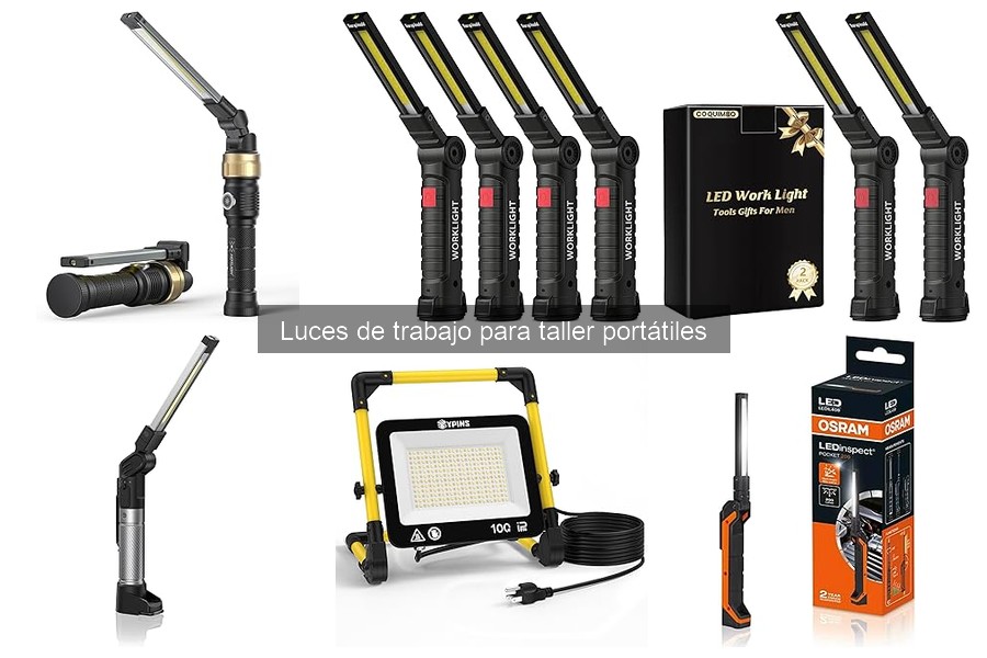 Mejores usos de luces de trabajo portátiles en proyectos caseros