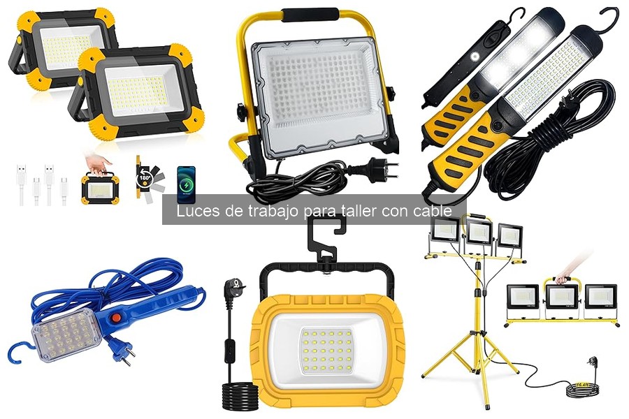 Problemas comunes luces de trabajo para taller con cable