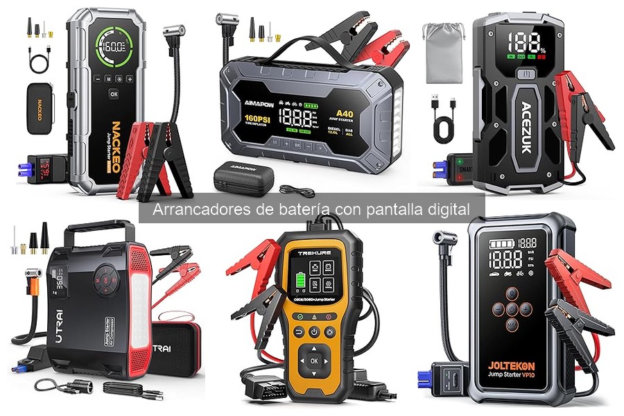 Qué es un arrancador de batería con pantalla digital