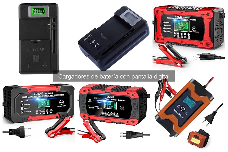 ¿Qué es un cargador de batería con pantalla digital?