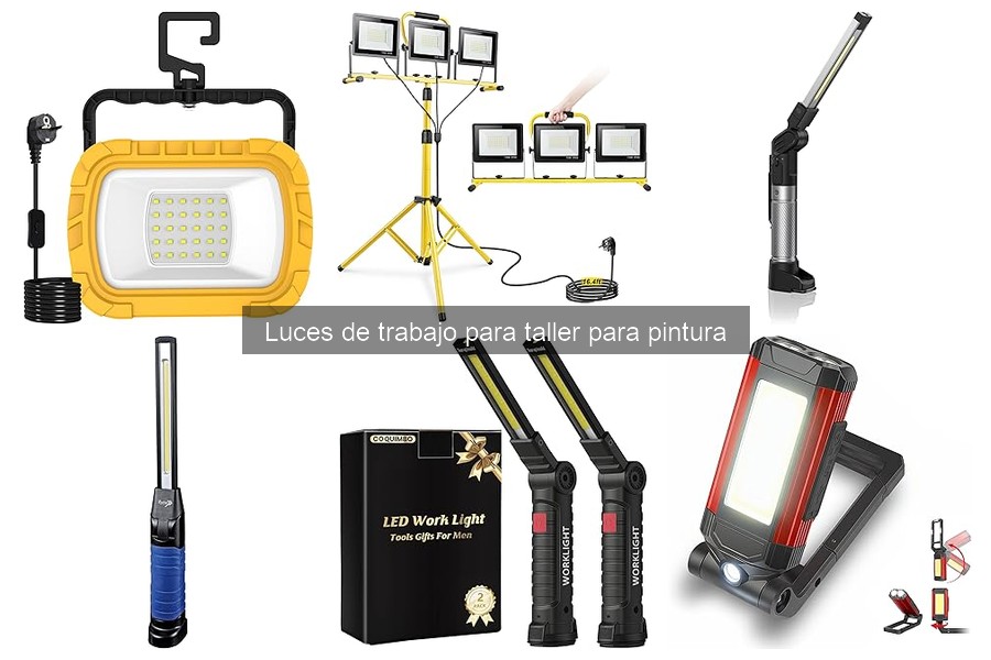 ¿Qué son las luces de trabajo para taller de pintura?