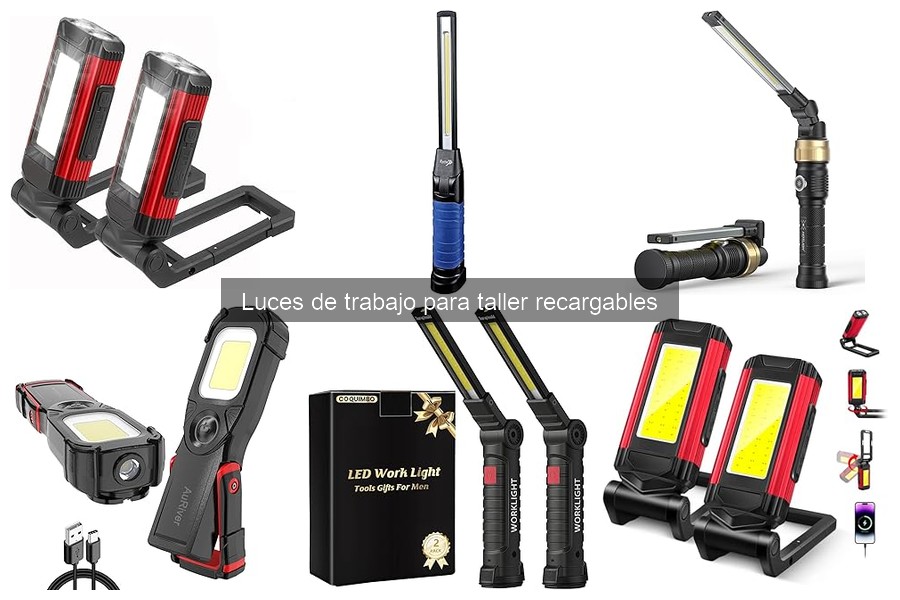 ¿Qué son las luces de trabajo recargables para taller?