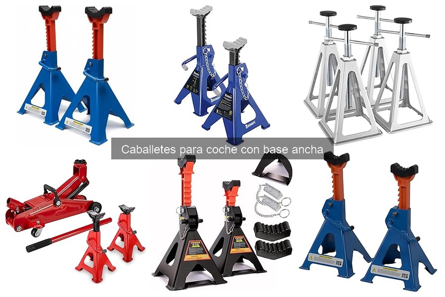 ¿Qué son los caballetes para coche con base ancha?