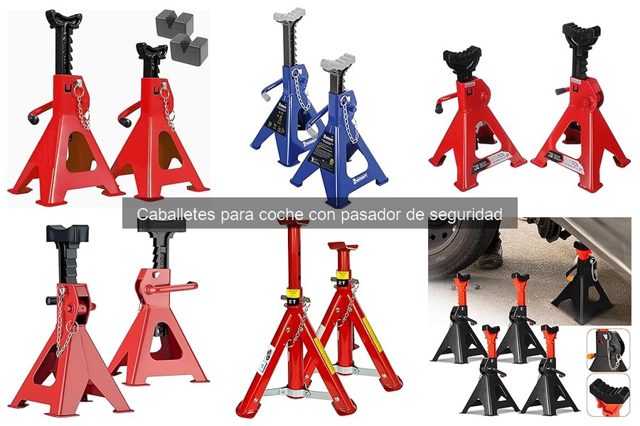 ¿Qué son los caballetes para coche con pasador de seguridad?