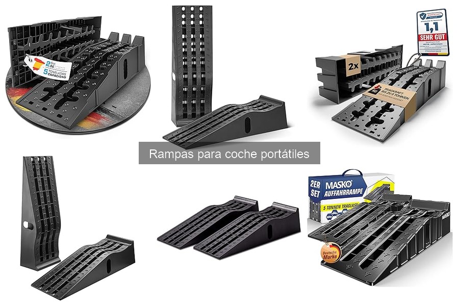 Rampas para coche portátiles: ¿Qué son y tipos?