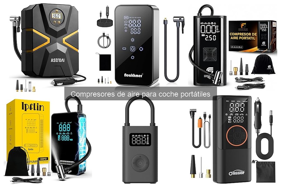 Tipos de compresores de aire portátiles para coche