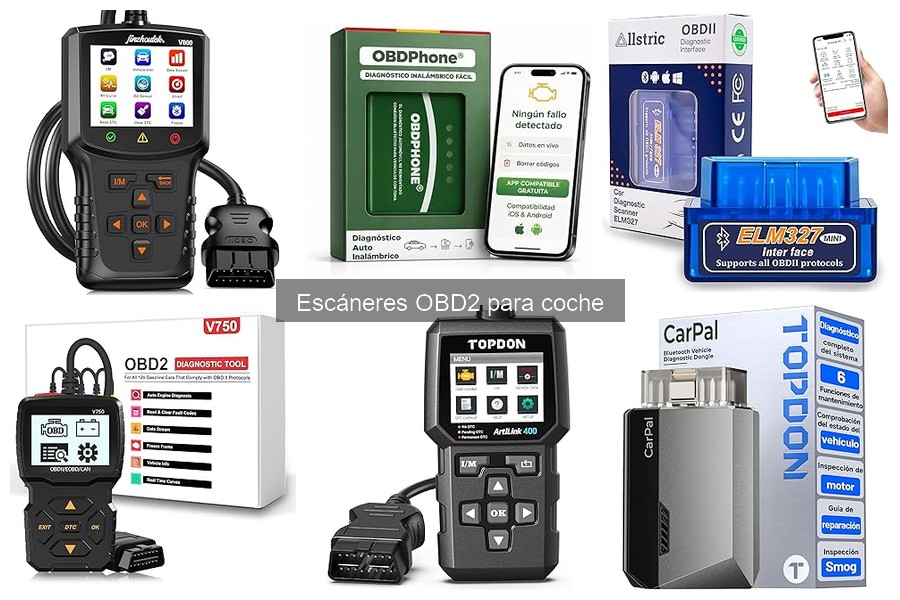 Tipos de escáneres OBD2 para coche y sus características